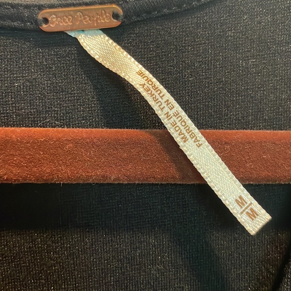 FREE PEOPLE Velvet Bodycon Dress in Black, size medium - Picture 6 of 6